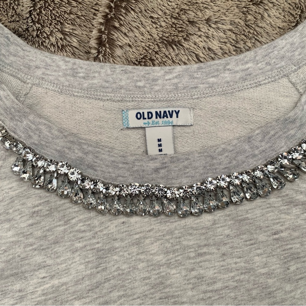 Old navy embellished sweatshirt- NWOT